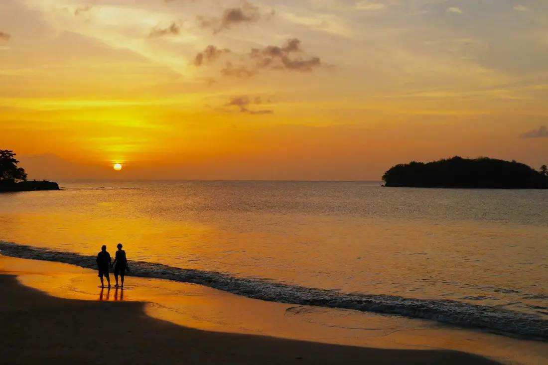 Twin Pitons, rainforest and secluded Caribbean coves.